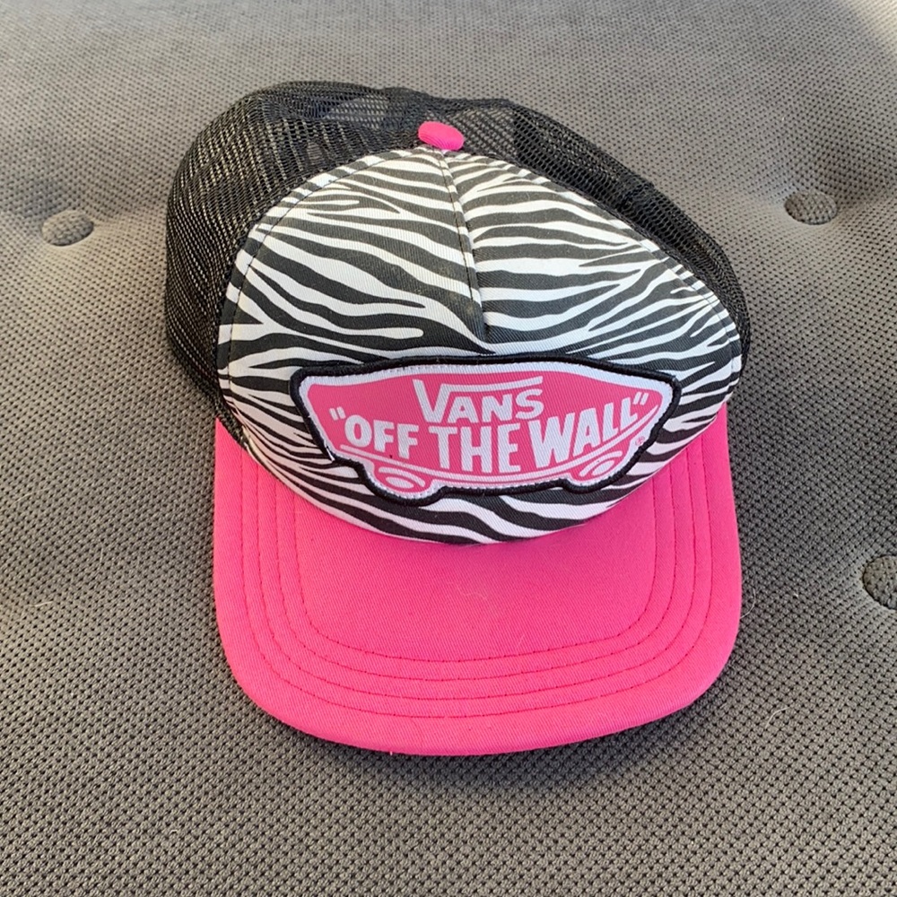Vans Off The Wall Snap Back Net Hat Zebra Stripe